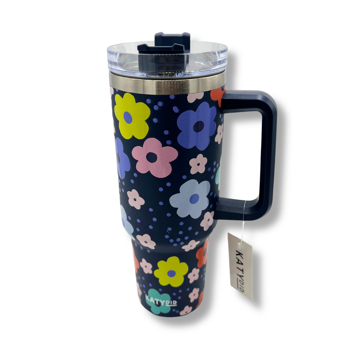 Katydid Tropical Leaves Stainless Steel Tumbler