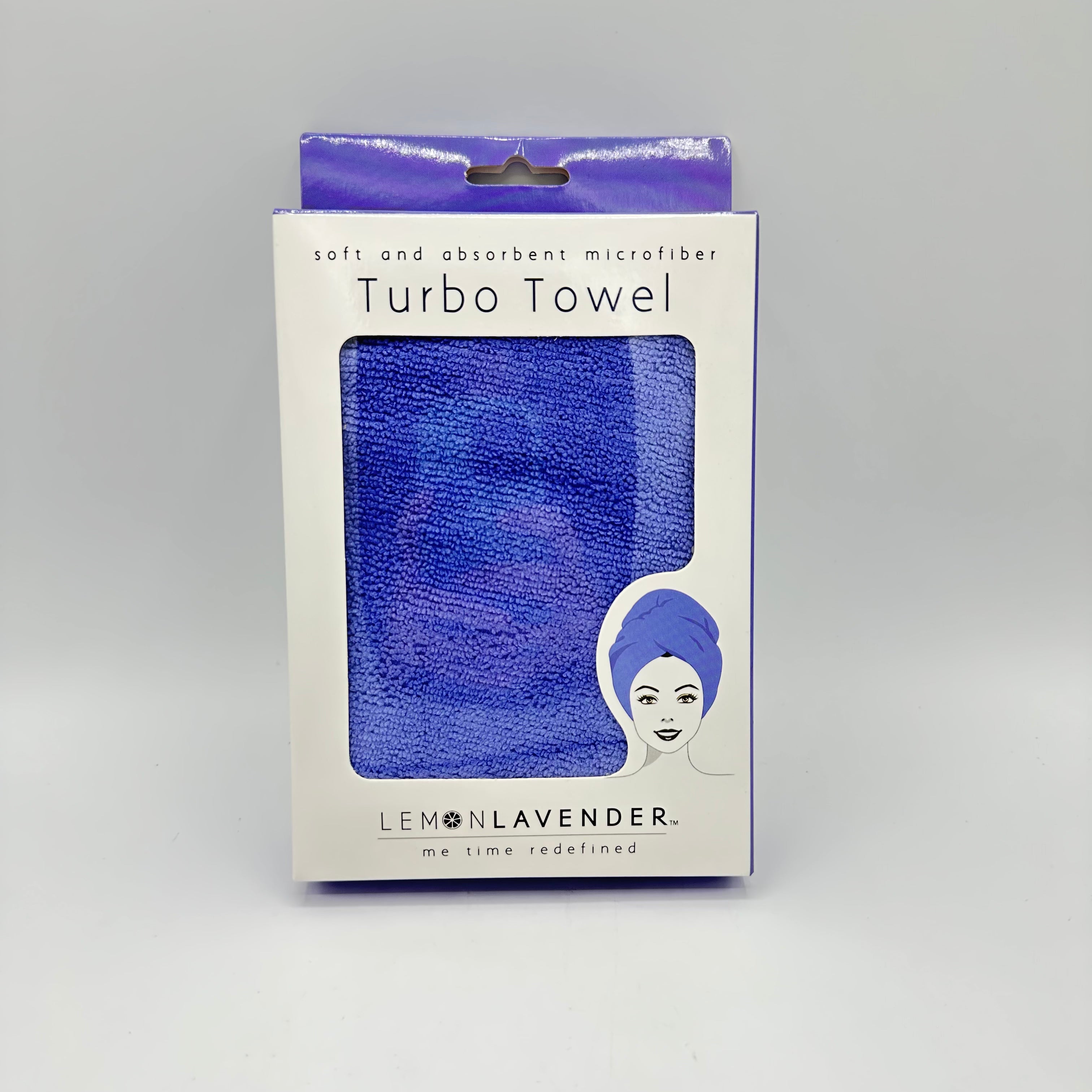 Microfiber Lemon Lavender Hair Towel