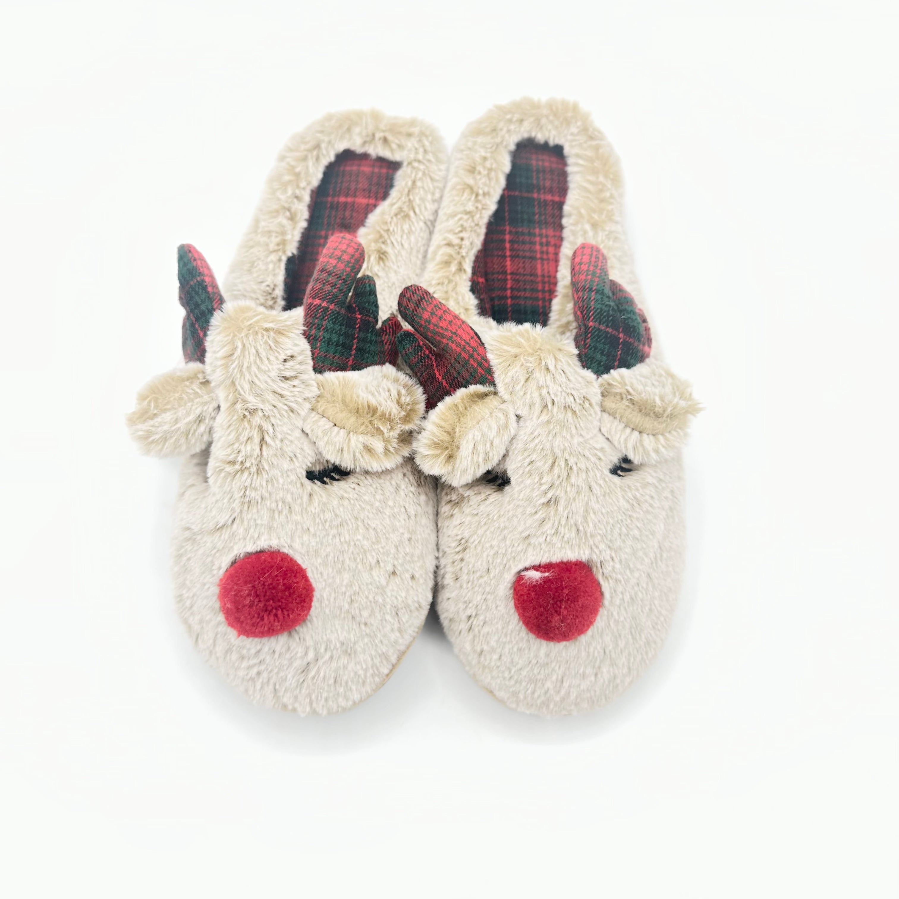 Red Nose Reindeer Slippers