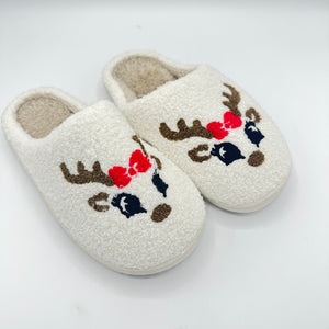 Open image in slideshow, Reindeer Slippers
