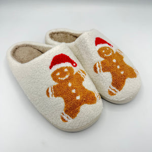 Open image in slideshow, Gingerbread Man Slippers
