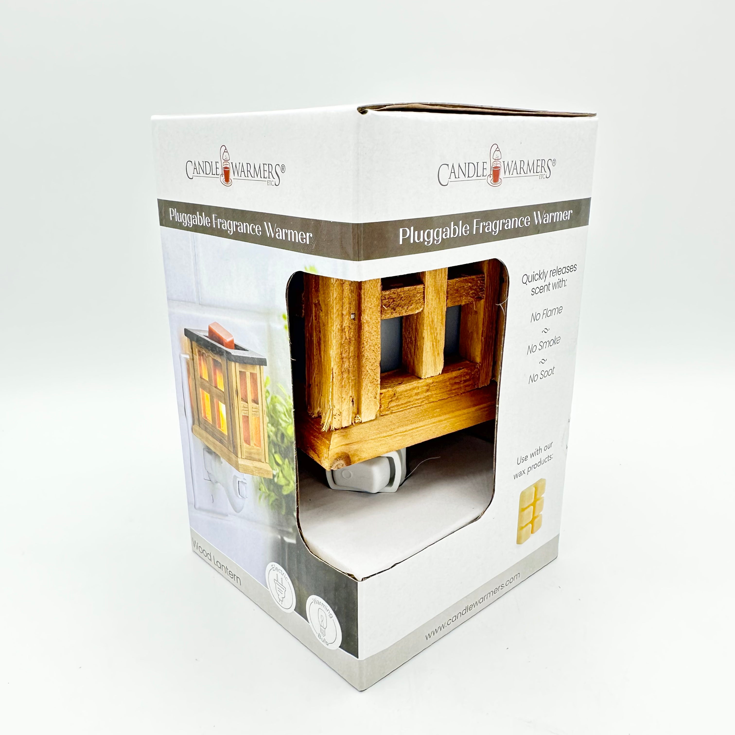 Wood Lantern Pluggable Fragrance Warmer