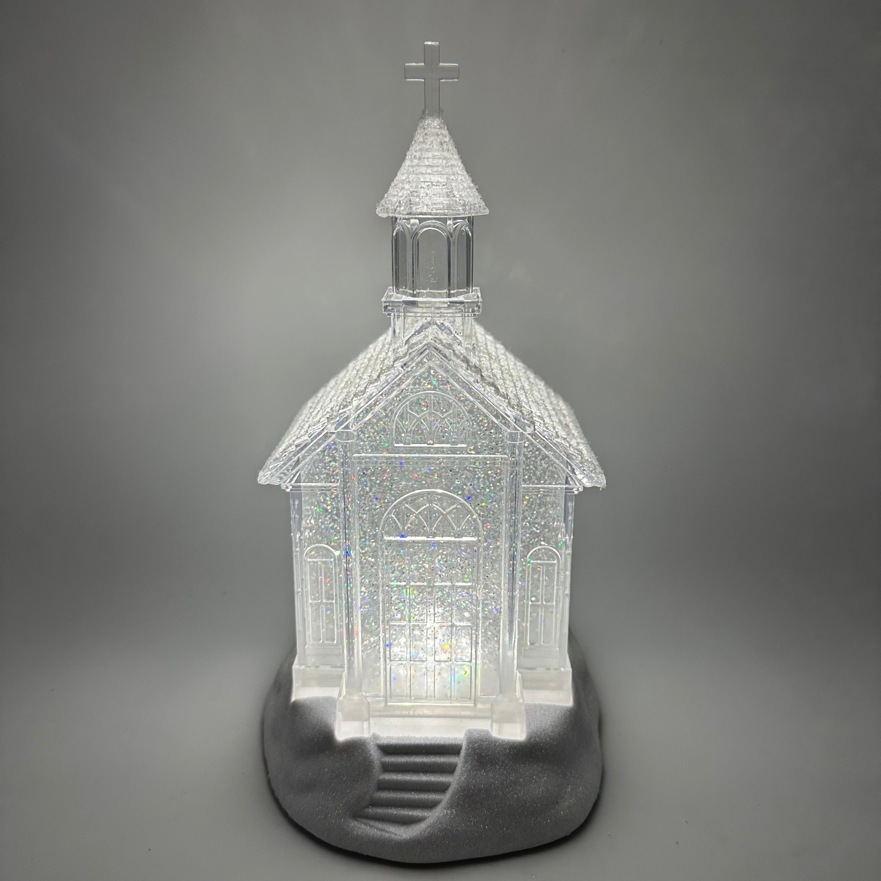 Acrylic Church Light up Snowglobe