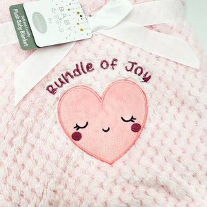 Open image in slideshow, Plush Baby Blankets Pink + Blue
