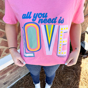 Open image in slideshow, All You Need Is Love Short Sleeve Tee
