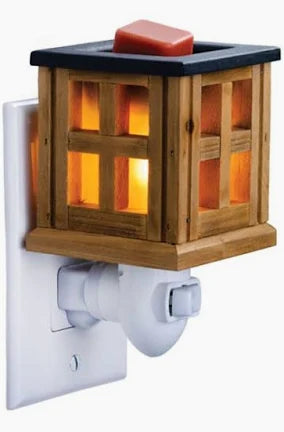 Wood Lantern Pluggable Fragrance Warmer