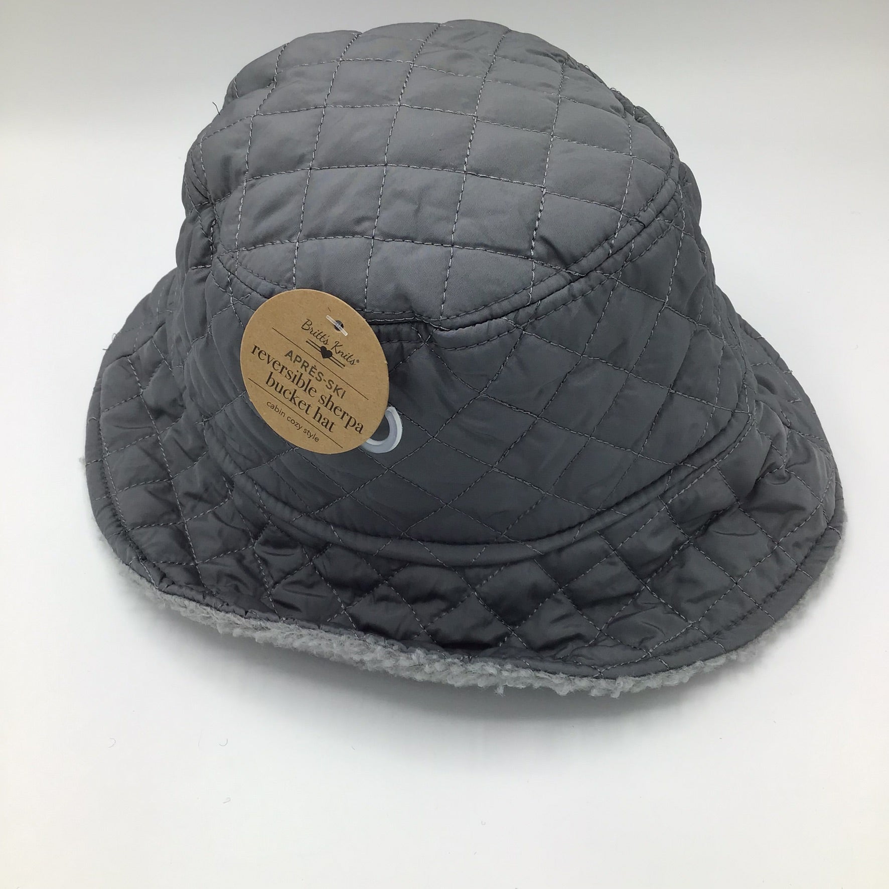 Britt's Knit Reversible Sherpa Bucket Hat