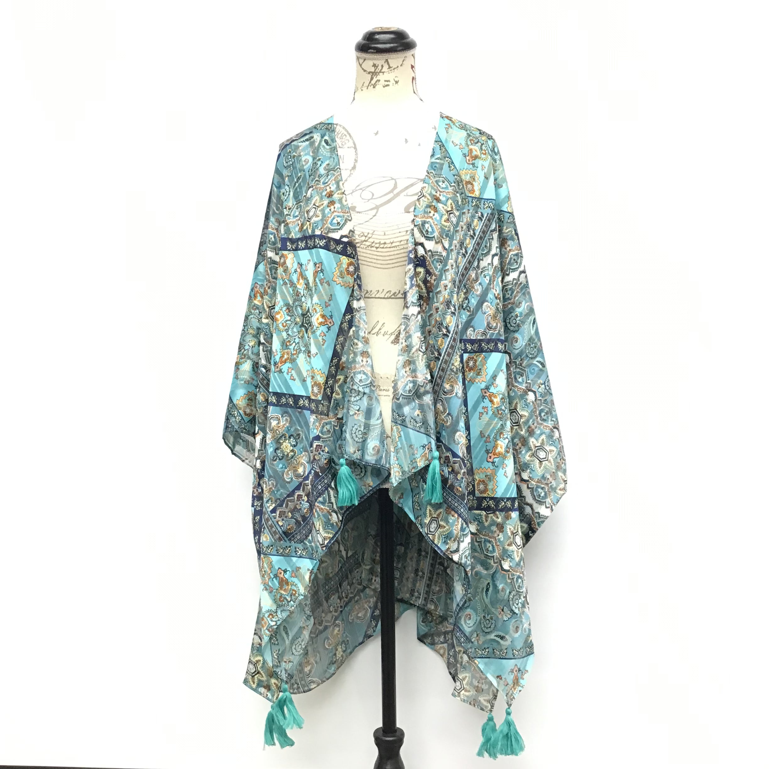 Simply Noelle Wrap in Pearl and Teal