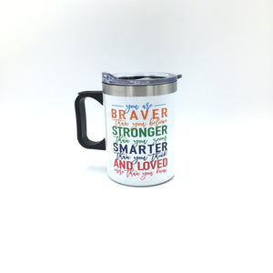 Open image in slideshow, Think Positive Stainless Steel Mug
